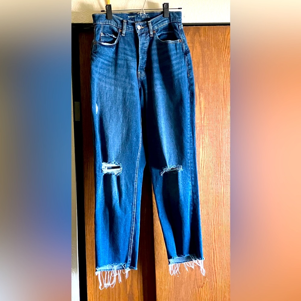 Old Navy Curvy High-Waisted Straight Jeans, Like-New